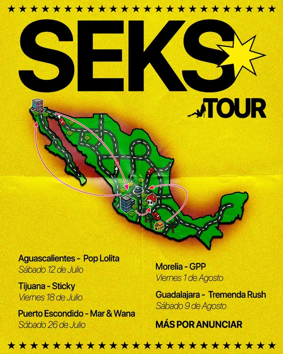 Flyer maestro de SEKS TOUR